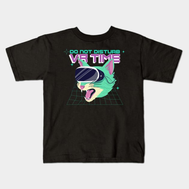 VR Time Kids T-Shirt by NB-Art